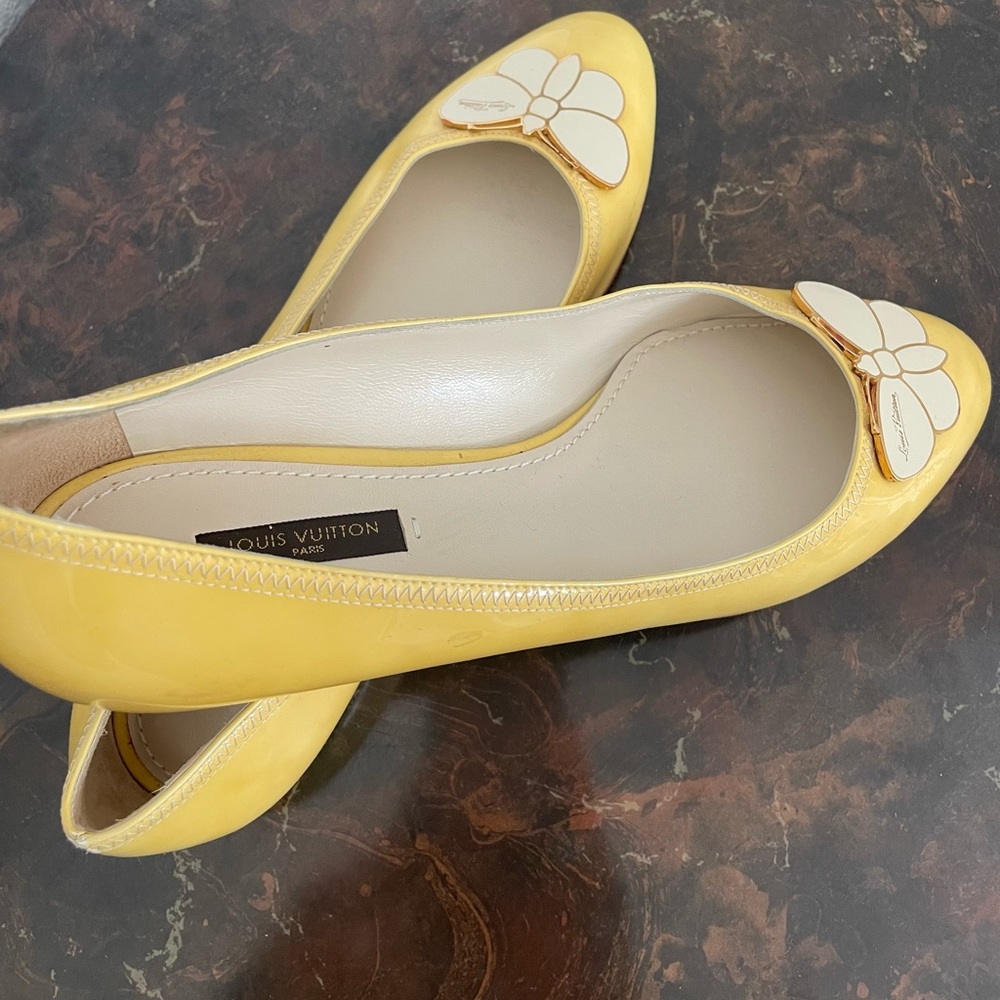 Louis Vuitton butterfly flats